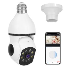 E27 WiFi Bulb Surveillance Camera 1080P FHD WiFi IP Pan Tilt