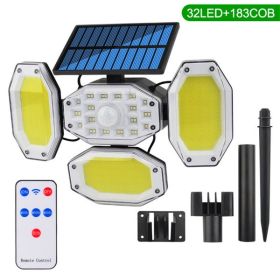 Solar Motion Sensor Security Light (Color: As pic)